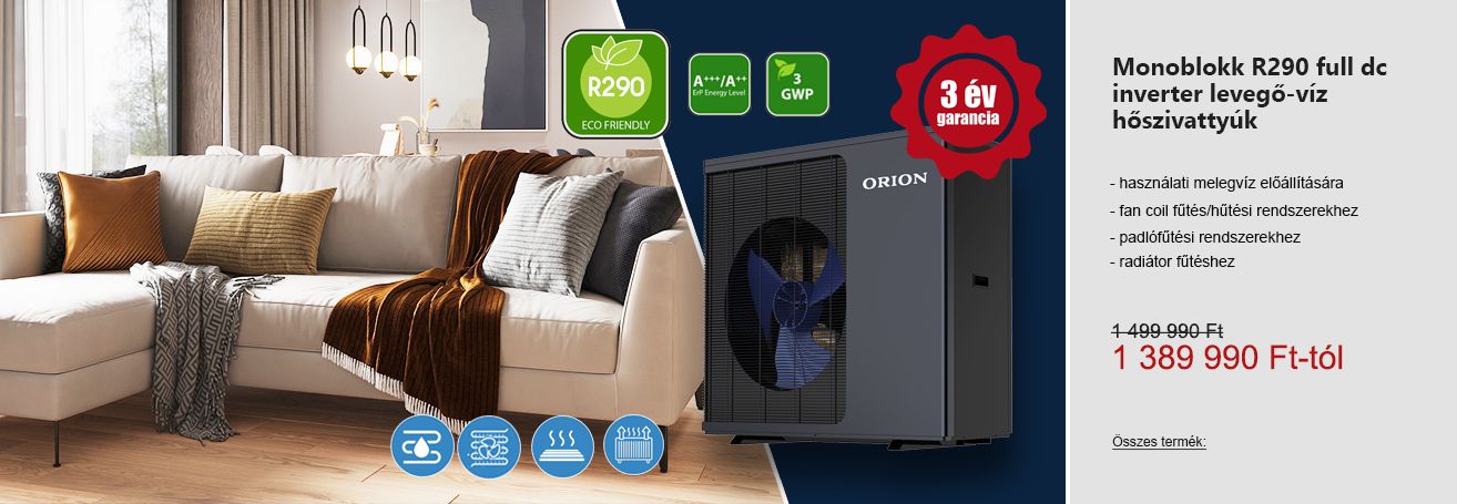 Monoblokk R290 hőszivattyúk